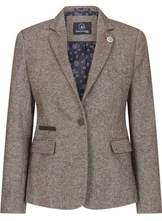 TruClothing Wsn - Blazer Tweed Herringbone 1920s Wool Acrylic Blend