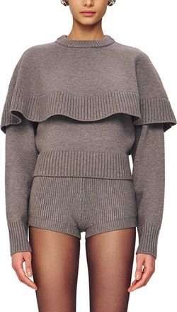 Ronny Kobo Evian Wool-Blend Knit Top