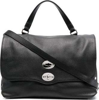 Zanellato Postina Daily M - Dames - Handtassen - Zwart - ONE Size - Leer - Tassen
