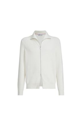 Brunello Cucinelli Half English Rib knit cardigan in Panama at Nordstrom, Size 46 It