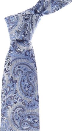 Etro Blue Paisley Silk Tie