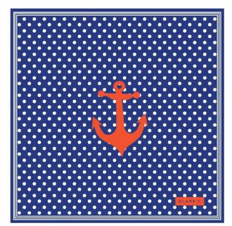 Clare Vivier Unisex Nautique Bandana In Cobalt