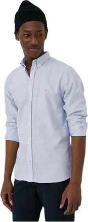 Les Deux Casual Shirts - Heren - Casual Overhemden - Blauw - S - Katoen - Overhemden