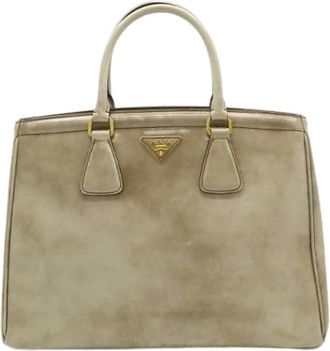 Prada Pre-owned Handbags, female, Beige, Size: ONE SIZE Pre-owned Plastic Handbag