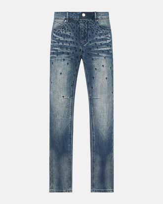 Rta Men & apos;s Bryant Embroidered-Cross Skinny Jeans