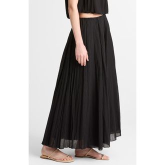 Vince Crinkled Maxi Skirt in Black at Nordstrom, Size Xx-Small