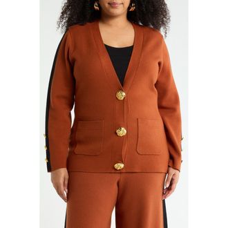 By Design Cream Puff Cardigan in Caramel Cafe at Nordstrom Rack, Size 1X