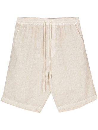 120% Lino Linnen bermuda shorts - Beige
