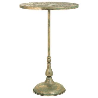 Wanderlust Deco Mesa Auxiliar De Metal Azul 45x45x69.5