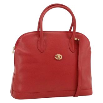 Burberry Pre-owned Vintage Handtas - Dames - Vintage Handtas - Rood - ONE Size - Leer - Vintage