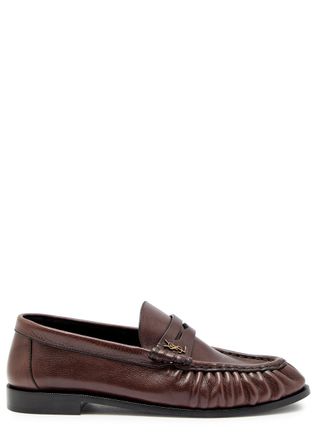 Saint Laurent Le Loafer 15 Leather Loafers - Brown - 41 (IT41 / UK8)