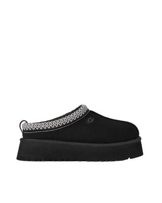 UGG Tazz II Black Smooth Suede Clogs