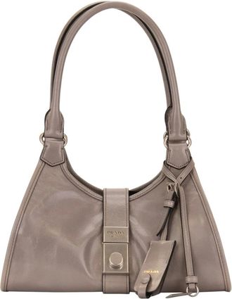 Prada Mujer, Bolsos, Gris, Talla: ONE Size