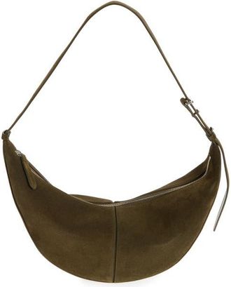 Proenza Schouler Slide Suede Hobo Bag in Olive at Nordstrom