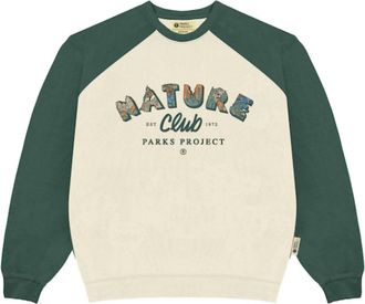 Parks Project Womens Nature Club Hillside Raglan Crew Sweatshirt In Natural