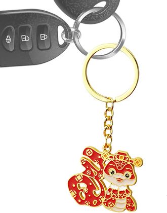 Generic Year of The Snake Pendant,2025 Keychain Charm Souvenir Snake - Chinese 2025 Lunar Year Blessing, Snake Lucky Charm Ornament for Bag, Backpack, Car Key