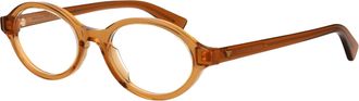 Bottega Veneta BV1367O Oval Acetate Eyeglasses - Orange