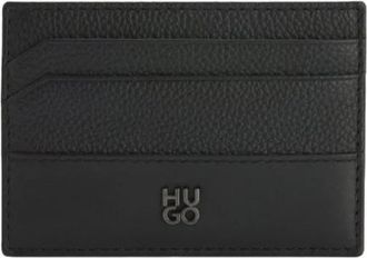 HUGO BOSS Quantic Cardcase - Heren - Portefeuilles - Zwart - ONE Size - Leer - Accessoires