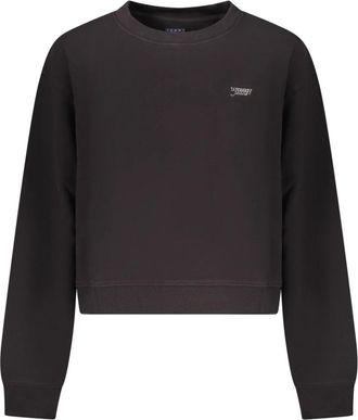 Tommy Hilfiger Sweatshirt met lange mouwen - Dames - Sweatshirts - Zwart - XL - Katoen - Hoodies & sweatvesten