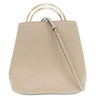 Marni Pre-owned Bucket Bags, female, Beige, Size: ONE SIZE Pre-owned Bucket Bag