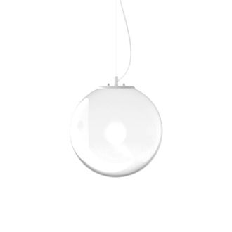Netlighting Mapa Clear 30cm Globe Pendant Ceiling Light Opal in White