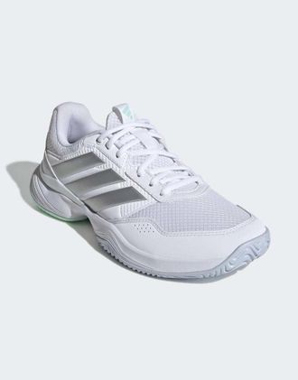 adidas Gamecourt 3 All Court - Scarpe da tennis bianco nuvola/argento metallizzato