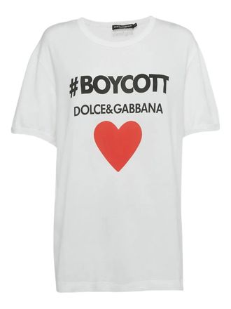 Dolce & Gabbana Boycott T-shirt - White