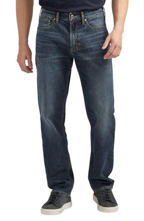 Silver Jeans Co Eddie Relaxed Fit Straight Leg Jeans in Indigo at Nordstrom, Size 36 X 30