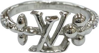 Louis Vuitton Silver Band Ring (Pre-Owned)
