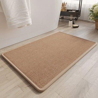 OEM Felpudo Rewytaz, Antideslizante, Absorbente, Resistente, 40 X 60 Cm, Para Entrada, Puerta Principal, Pasillo, Cocina, Dormitorio, Marr&oacute;n