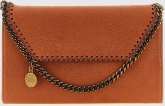 Stella McCartney Borsa mini Falabella Wallet on Chain con finiture a catena