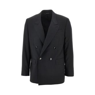 Reveres Wool double-breasted tailored suit Man 46