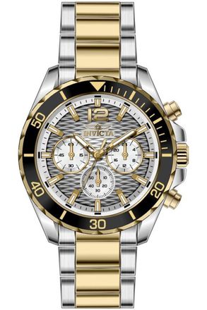 Invicta Pro Diver 50378 Heren Horloge - Quartz Uurwerk - Roestvrij Staal met grijze Wijzerplaat - 43mm