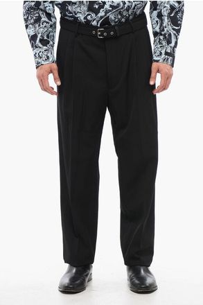 Prada Double-pleated Pants with Fabric Belt size 50