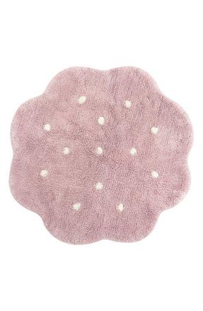 Lorena Canals Mini Biscuit Pear Washable Cotton Blend Rug in Vintage Nude Natural at Nordstrom