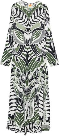 Farm Rio Abito Lace Nature a maniche lunghe - Nero