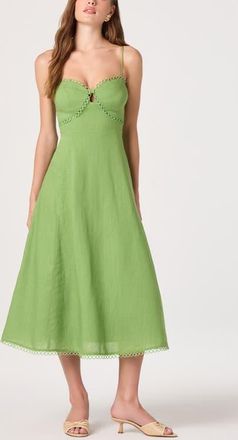 ASTR the Label Christie Sleeveless A-Line Dress in Green at Nordstrom, Size X-Small