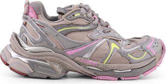 Balenciaga Runner 2 Nylon Low-Top Sneakers With Leather Inserts-Donna