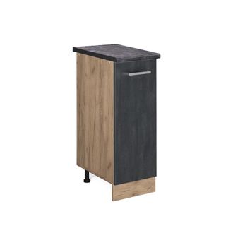 Vicco Mueble Bajo De Cocina R-line, Hormig&oacute;n Negro, 30 Cm Et Antracita