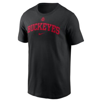 Nike Ohio State Academic Arch Nike Mens College T-Shirt in Black | N19900AOH-7PJ