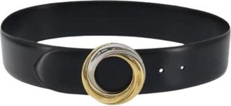 Cartier Pre-owned Vintage Riem - Dames - Vintage Accessoires - Zwart - ONE Size - Leer - Vintage