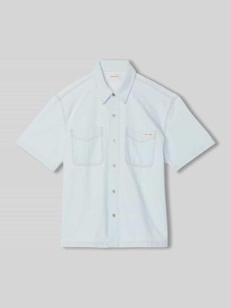 Calvin Klein Jeans Jeanshemd mit aufgesetzten Brusttaschen in Hellblau, Gr&ouml;&szlig;e XXL