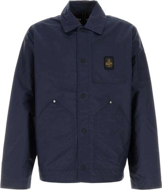 RefrigiWear Navy Blauw Nylon Hart Jas - Heren - Zomerjassen - Blauw - M - Nylon - Jassen