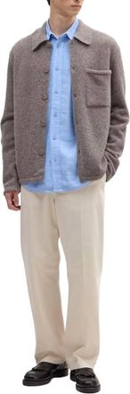 Nn.07 Jonas Long Sleeve Shirt In Mable Husk