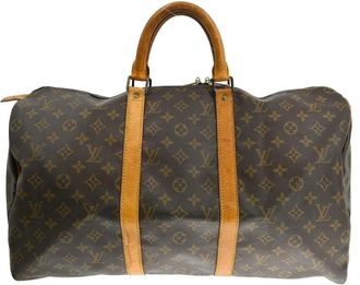 Louis Vuitton Pre-owned Weekend Bags, female, Brown, Size: ONE SIZE Pre-owned Keepall Travel Bag
