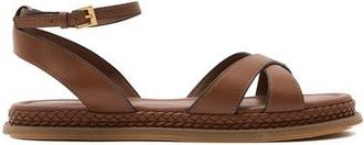 Reiss Emma Ankle Strap Sandal in Tan at Nordstrom, Size 10.5Us
