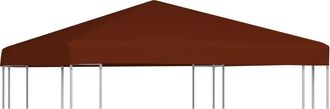 vidaXL Toldo De Cenador Terracota 310 G/m&sup2; 3x3 M Vidaxl Marr&oacute;n