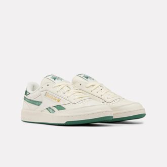 Reebok Classic Sneaker REEBOK CLASSIC CLUB C REVENGE VINTAGE, Damen, Gr. 37,5, chalk, chalk, gr&uuml;n, Leder, Schuhe Sneaker