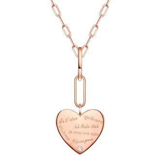 Glanzst&uuml;cke M&uuml;nchen Womens Sterling Silver Necklace - Rose Gold - One Size