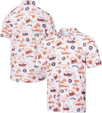 Reyn Spooner Mens Reyn Spooner White Houston Astros Pua Performance Polo at Nordstrom, Size X-Large